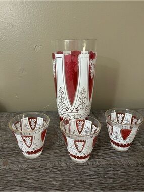 Vintage MCM barware set by the Libbey Glass Company